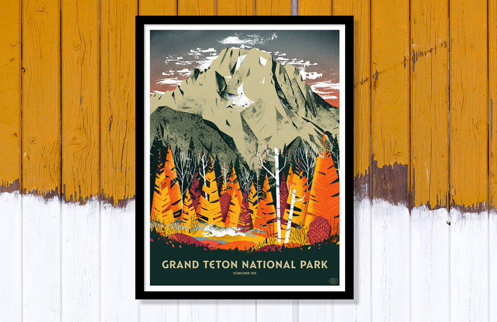 Grand Teton National Park Poster (Large Timed Edition)