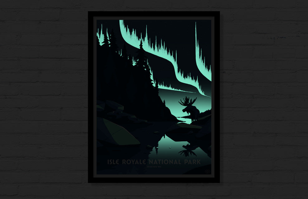 Isle Royale National Park Poster (Large Timed Edition)