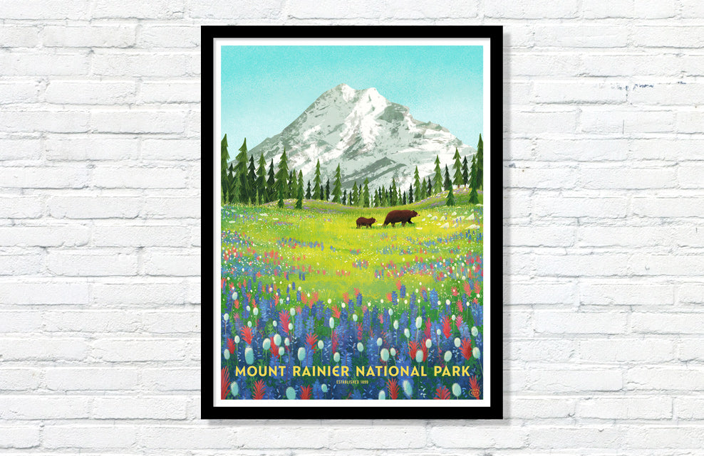 Mount Rainier National Park Poster