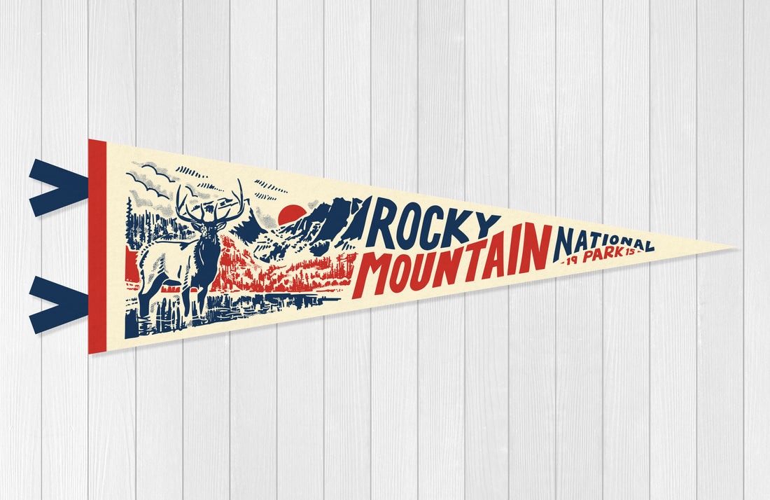 Rocky Mountain National Park Pennant