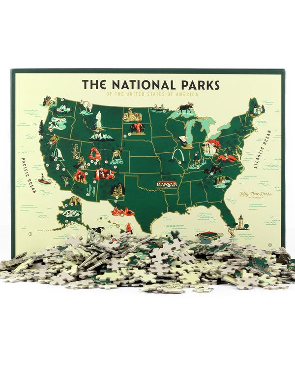 US National Park Map Puzzle