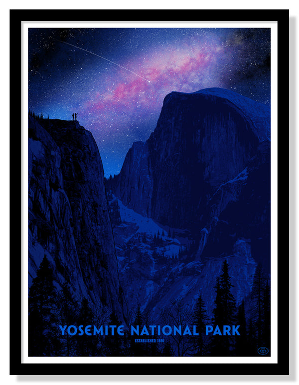 Yosemite National Park Poster (Night Sky - Large Timed Edition)